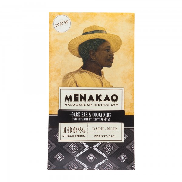 Menakao Schokolade | 100% Kakao mit Nibs