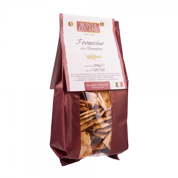 Focaccine al Rosmarino | Bonta Lucane | 200g