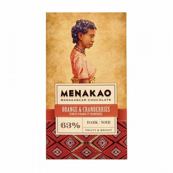 Menakao | Schokolade Orange Cranberries | 75g