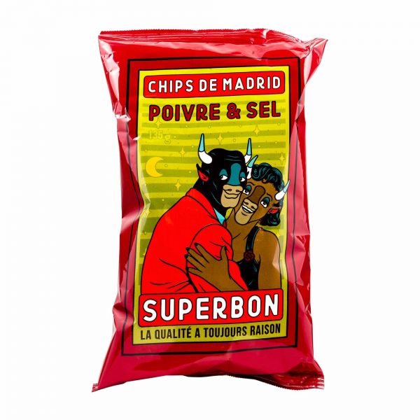 Salz Pfeffer Chips | Superbon Chips de Madrid | 145g
