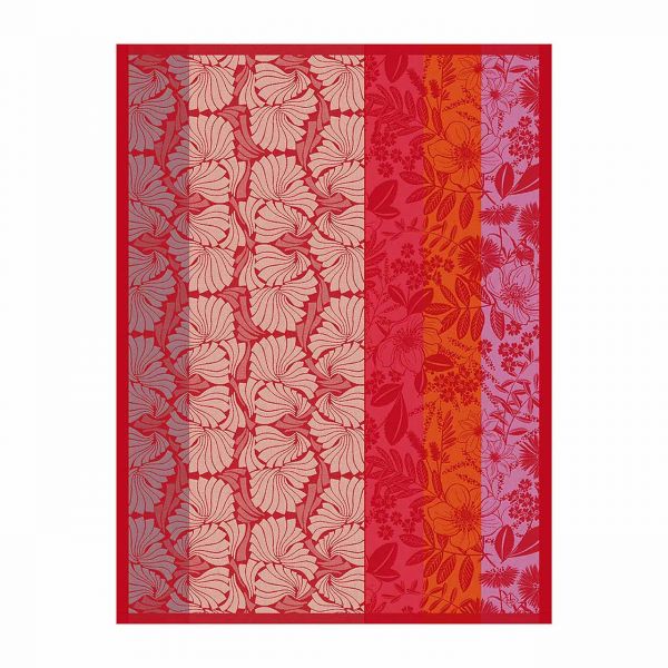 Le Jacquard francais | Geschirrtuch Cottage Fleury | rot