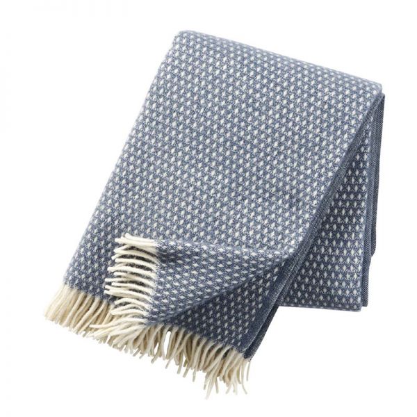 Klippan | Wolldecke Knut | smokey blue