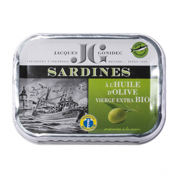 JG Jacques Gonidec | Sardinen in Bio-Olivenöl