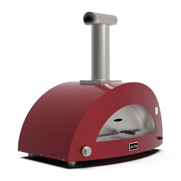 Alfa Forni | Moderno 3 Pizze | Gas Pizzaofen | Antique Red / Rot