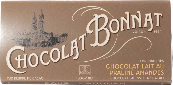 Bonnat Schokolade | Lait au Praline Amandes 55%