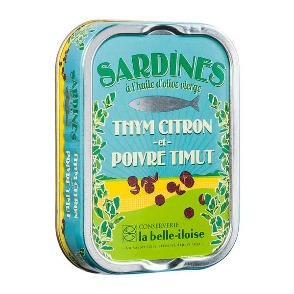 La belle-iIloise | Sardinen mit Zitronenthymian und Timut Pfeffer | 115g 