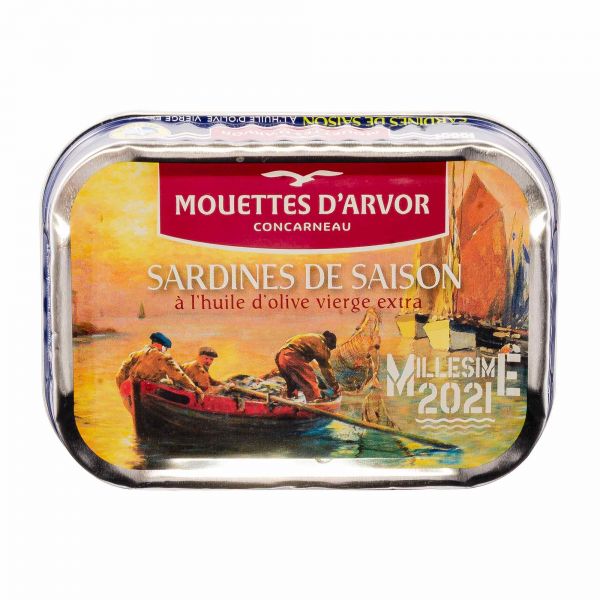 Jahrgangs Sardinen 2021 | Les Mouettes d´Arvor