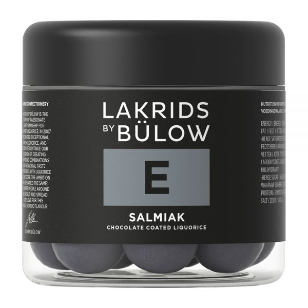 Lakrids by Bülow | E | Salmiak | Small | 125g