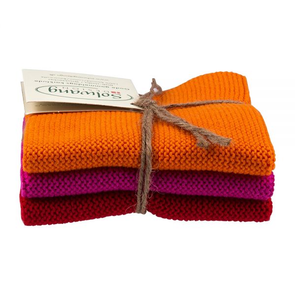 Solwang | Wischtücher 3er Set | Orange Pink Rot | 126876 