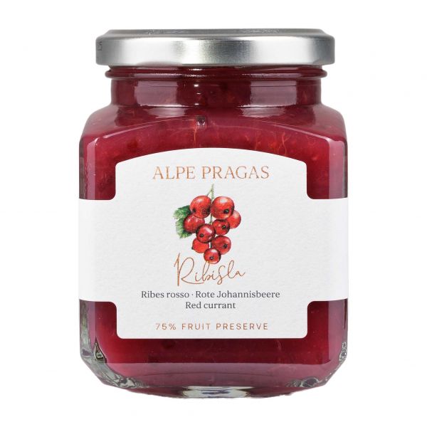 Alpe Pragas | Rote Johannisbeere Fruchtaufstrich | 335g