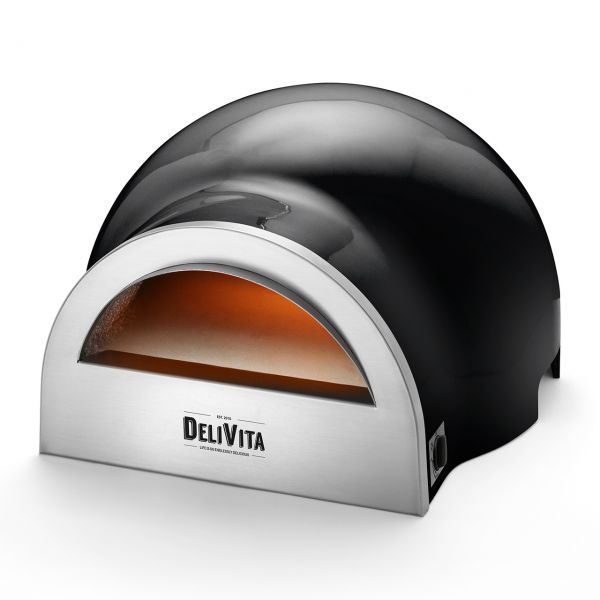 DeliVita | ECO Gas Pizzaofen | Very Black | Schwarz