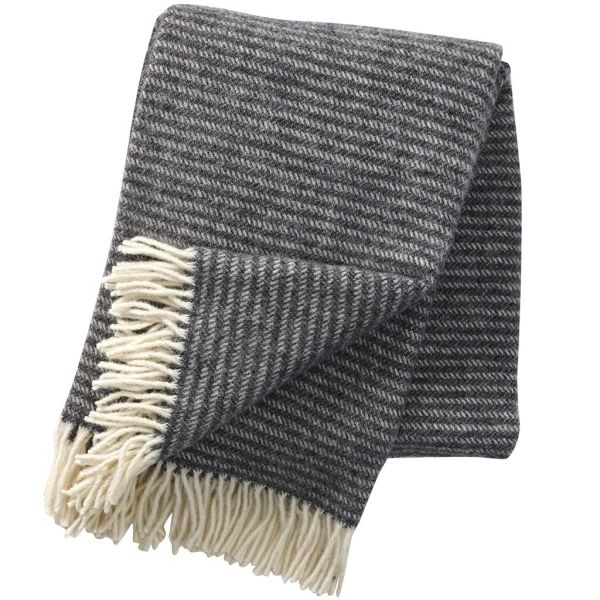 Klippan | Wolldecke Ralph | dark grey | eco wool