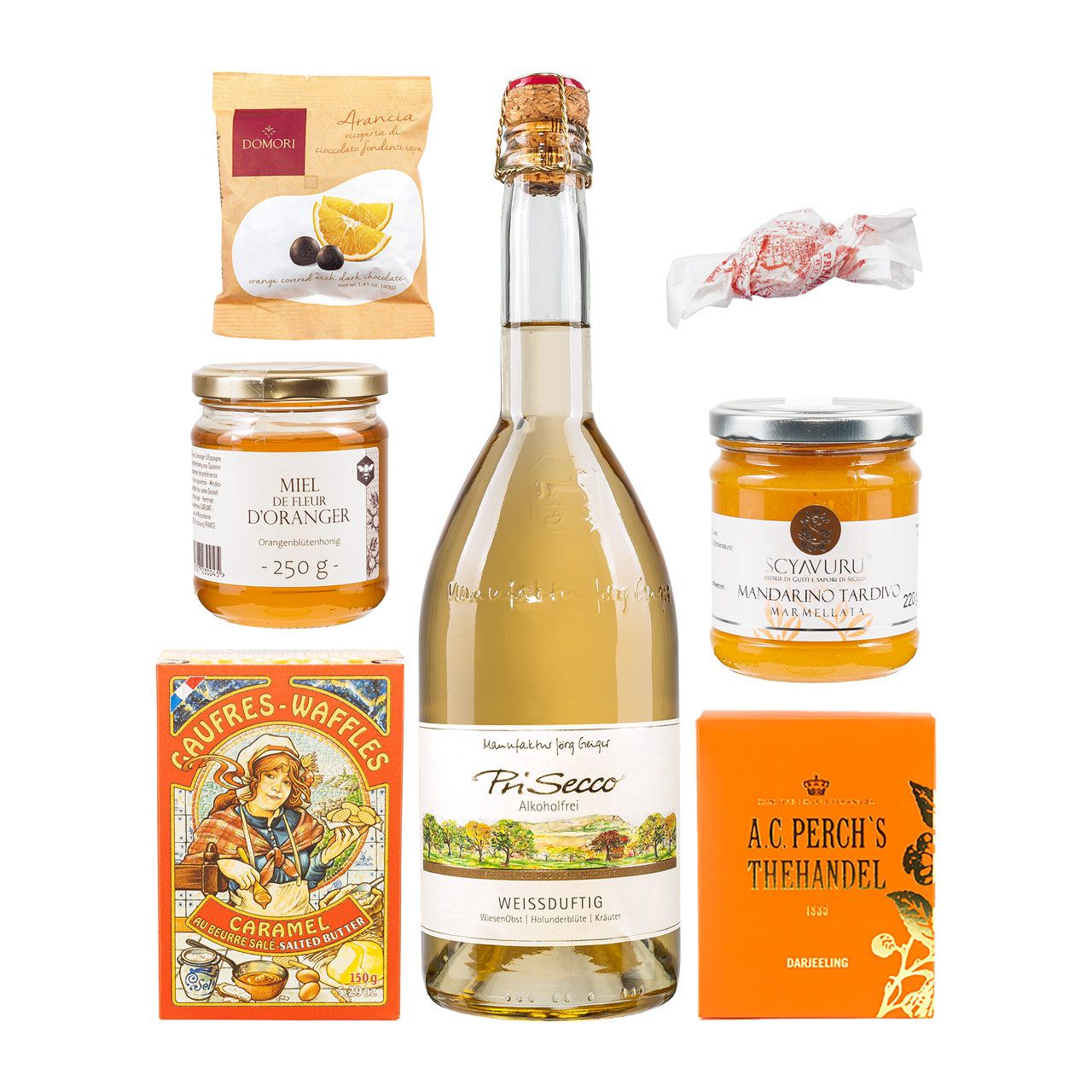 Geschenkbox | Orange Deluxe | Präsent für Feinschmecker