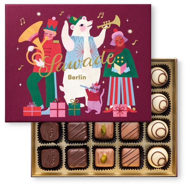 Sawade Pralinenschachtel Weihnachten »Musikanten« 230g