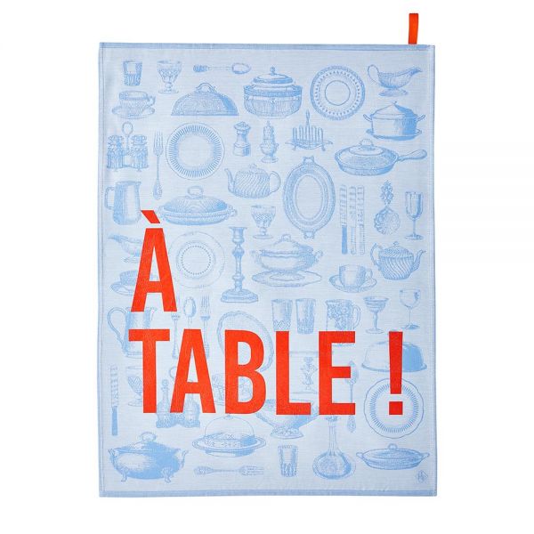 Le Jacquard Francais | Geschirrtuch A table blau