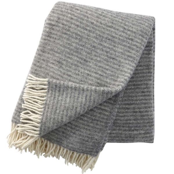 Klippan | Wolldecke Ralph | light grey | eco wool