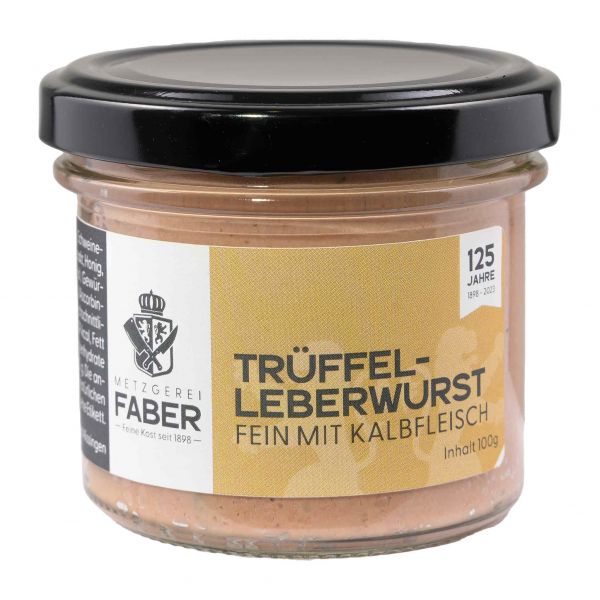 Faber Feinkost | Trüffel Leberwurst mit Kalbfleisch