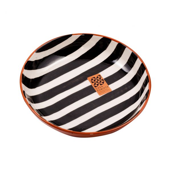 Keramikschale mittel | bold stripes black