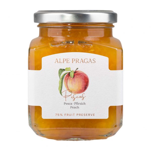 Alpe Pragas | Pfirsich Fruchtaufstrich | 335g