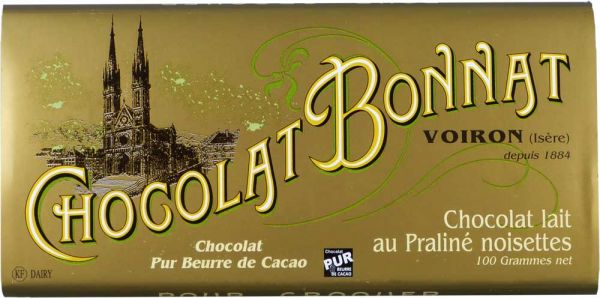 Bonnat Schokolade Lait au Praline Noisette 55%