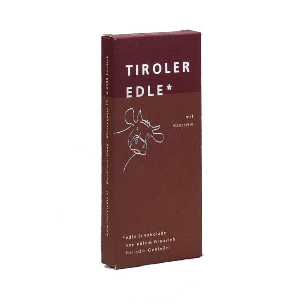 Tiroler Edle | Milchschokolade mit Kastanien | 50g