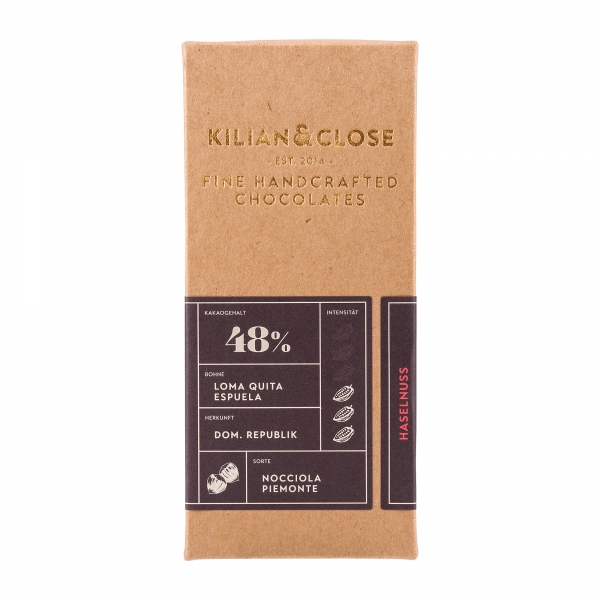 Kilian & Close 48% Schokolade mit Haselnuss