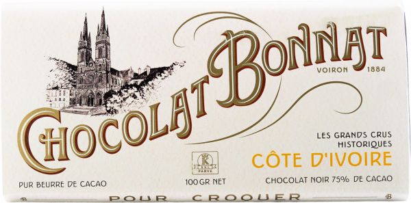 Bonnat Schokolade ohne Nuss Spuren | Cote d Ivoire 75% 