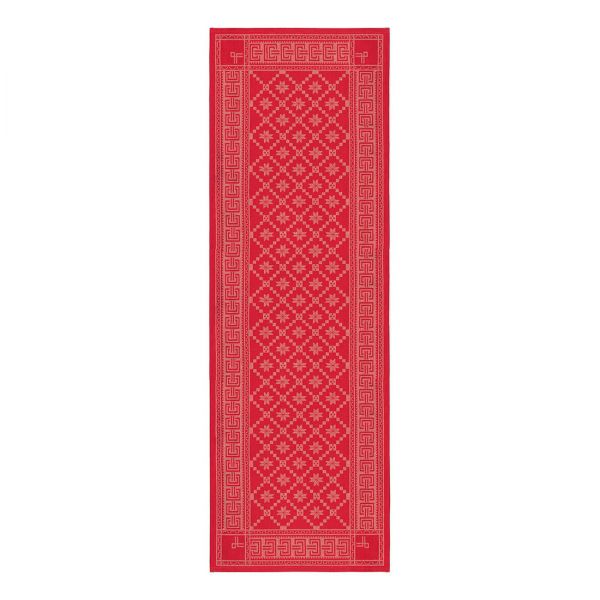 Ekelund | Attebladrose Tischläufer rot | 50x150cm