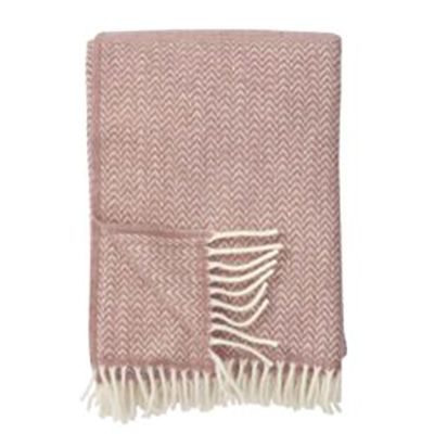 Klippan | Wolldecke Chevron | nude | eco wool